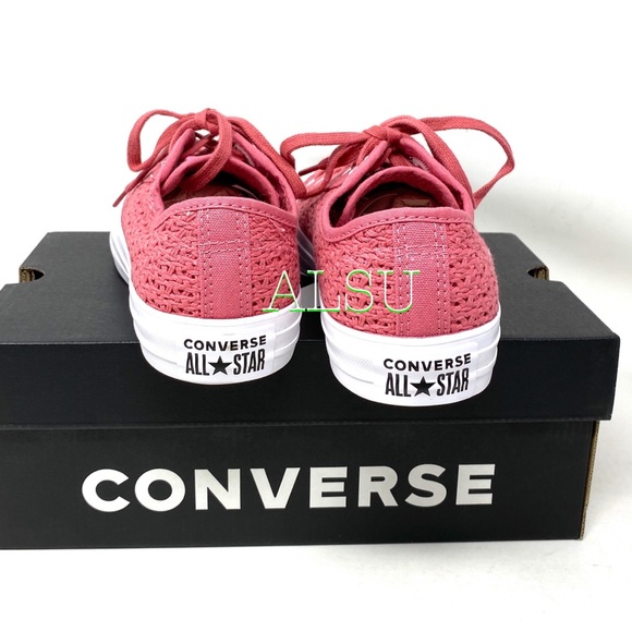 šMarch Saleš Converse CTAS Canvas Knitted Pink Sneakers Womenās Size 9 567656C - Picture 5 of 8